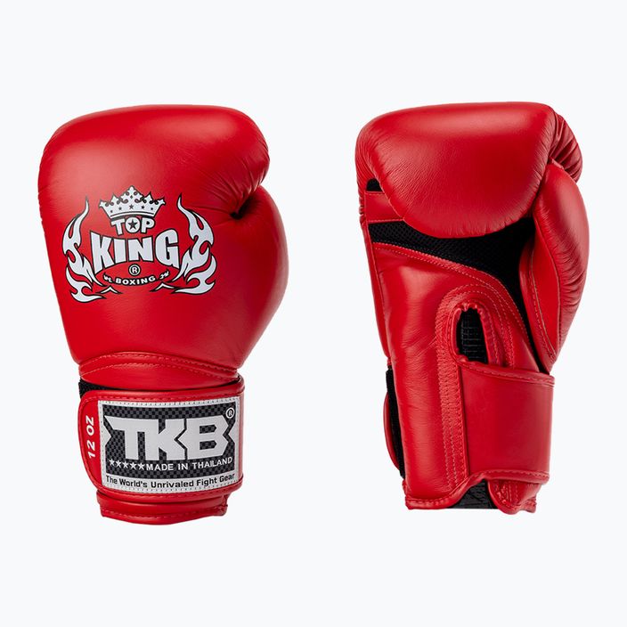Top King Muay Thai Super Air boxing gloves red TKBGSA-RD 3