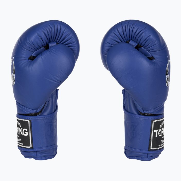 Top King Muay Thai Super Air boxing gloves blue 3