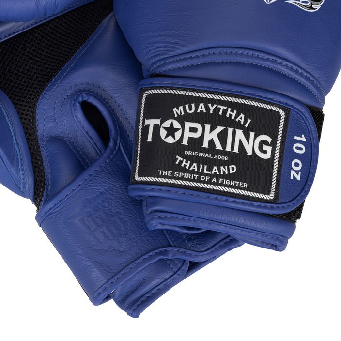 Top King Muay Thai Super Air boxing gloves blue 5