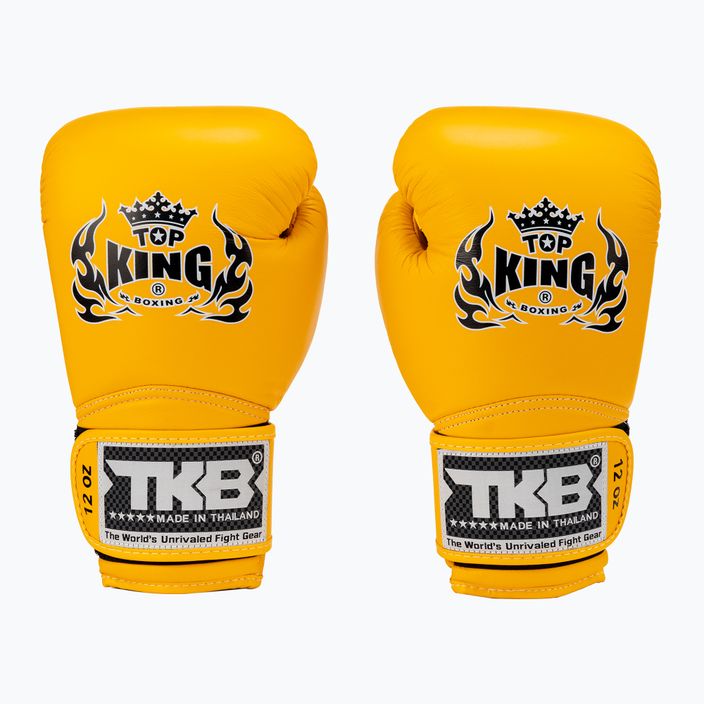 Top King Muay Thai Super Air yellow boxing gloves TKBGSA-YW