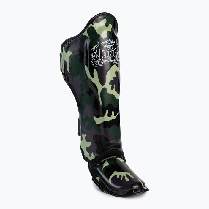 Top King Empower Camouflage green tibia and foot protectors TKSGEM-03-GN-L