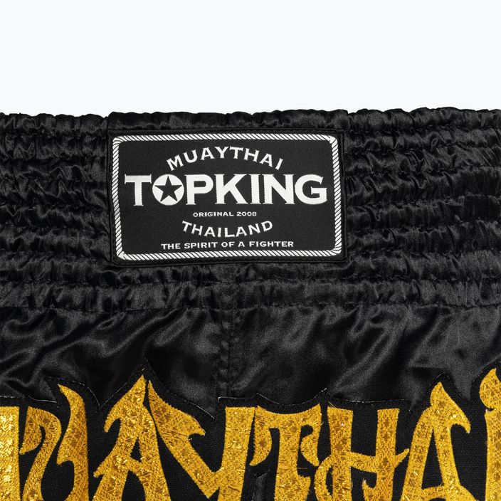 Top King Kickboxing training shorts black/gold 3