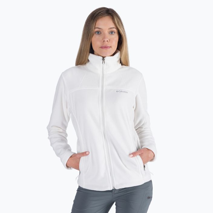 Columbia Fast Trek II women's fleece sweatshirt white 1465351