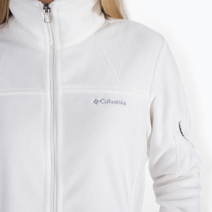 Columbia Fast Trek II women's fleece sweatshirt white 1465351 4