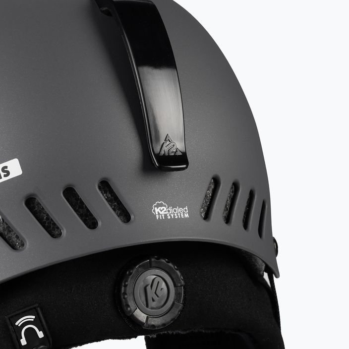K2 Emphasis grey ski helmet 10E4008.1.2.M 7