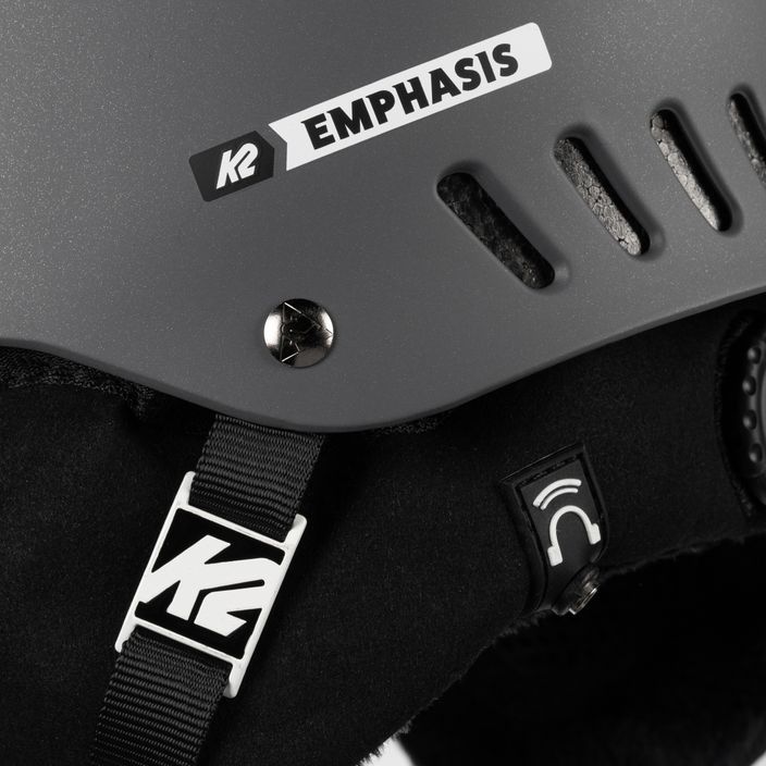 K2 Emphasis grey ski helmet 10E4008.1.2.M 8