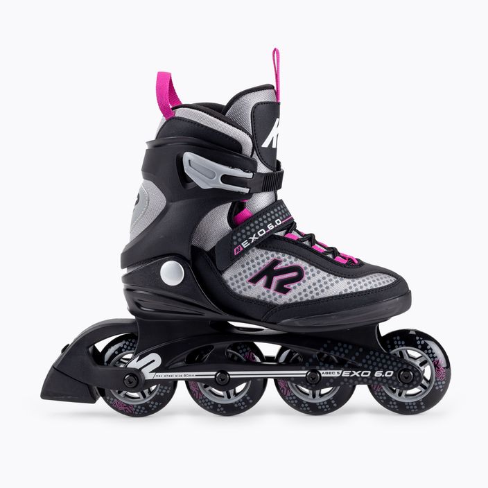 Women's roller skates K2 EXO 6.0 grey 30E0885 2