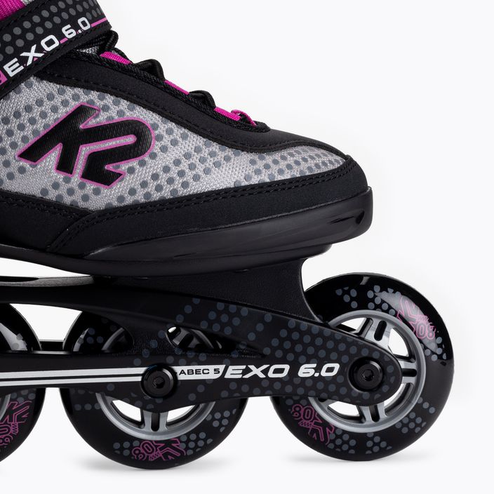 Women's roller skates K2 EXO 6.0 grey 30E0885 6