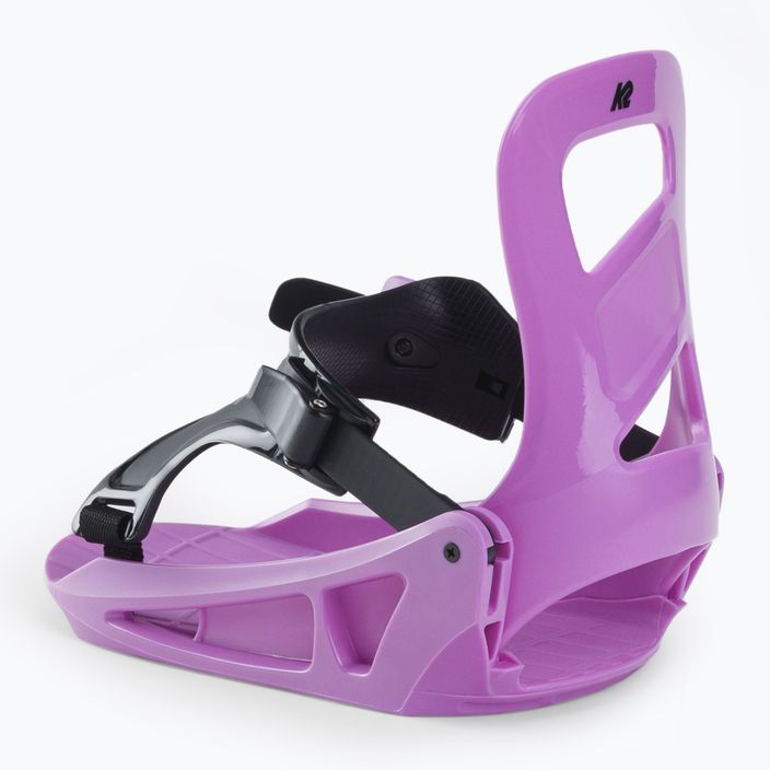 K2 Lil Kat children's snowboard bindings purple 11F1017/12 3