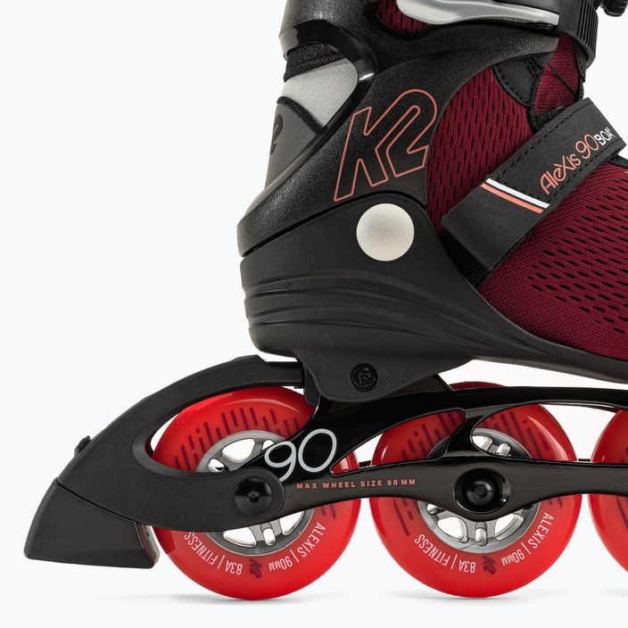 Women's roller skates K2 Alexis 90 Boa black 30G0817 7