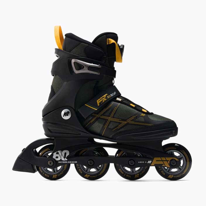 Men's roller skates K2 F.I.T. 80 Boa grey 30G0315 3
