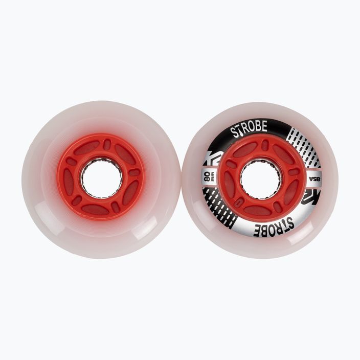 K2 Strobe 80mm/85A rollerblade wheels 2 pcs. 30G3120/11 2