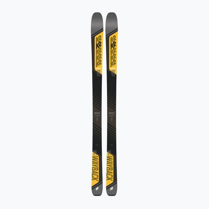 K2 Wayback 84 grey-yellow skate ski 10G0203.101.1 9