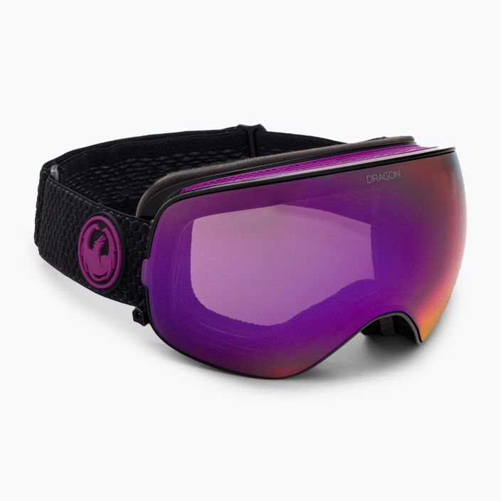 DRAGON X2S split/lumalens purple ion/lumalens amber ski goggles 30786/7230003 2