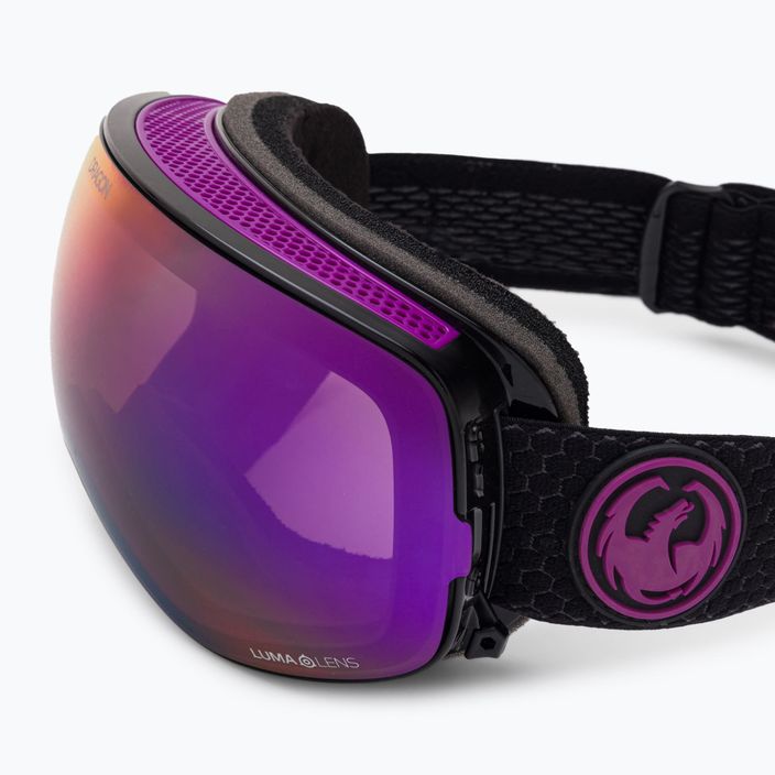 DRAGON X2S split/lumalens purple ion/lumalens amber ski goggles 30786/7230003 6