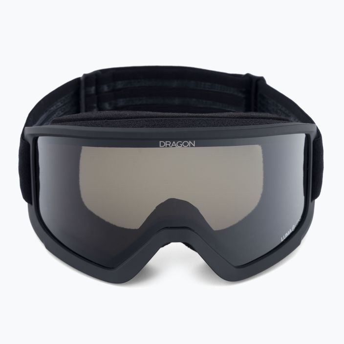 DRAGON DX3 OTG blackout/lumalens dark smoke ski goggles 2