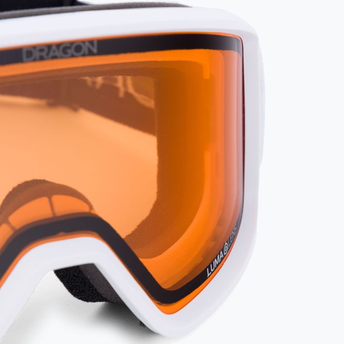 DRAGON DXT OTG white/lumalens amber ski goggles 47022-101 5