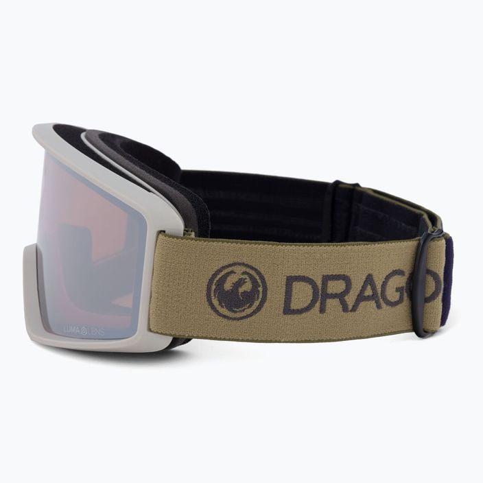 DRAGON DXT OTG ski goggles block biege/lumalens silver ion 47022-512 4