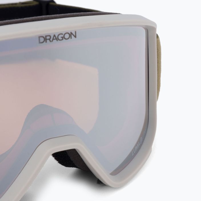 DRAGON DXT OTG ski goggles block biege/lumalens silver ion 47022-512 5