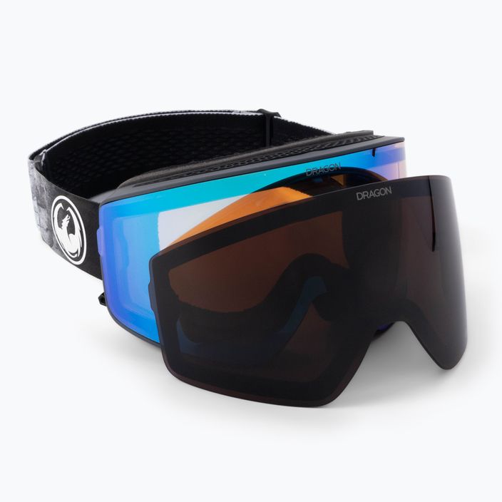 DRAGON PXV2 boulder/lumalens flash blue/lumalens midnight ski goggles 42348-057