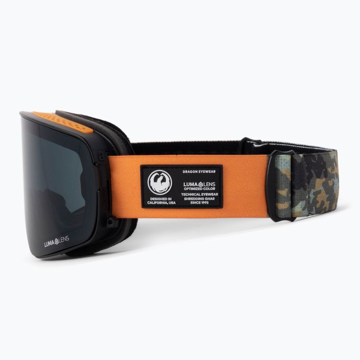 DRAGON NFX2 bush camo/lumalens dark smoke/lumalens amber ski goggles 40458-310 5