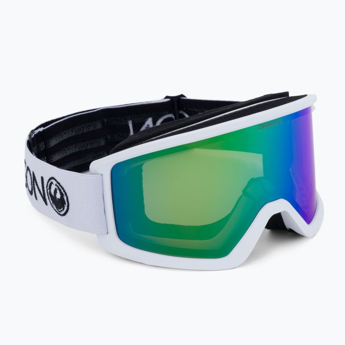 DRAGON DX3 OTG ski goggles white/lumalens green ion