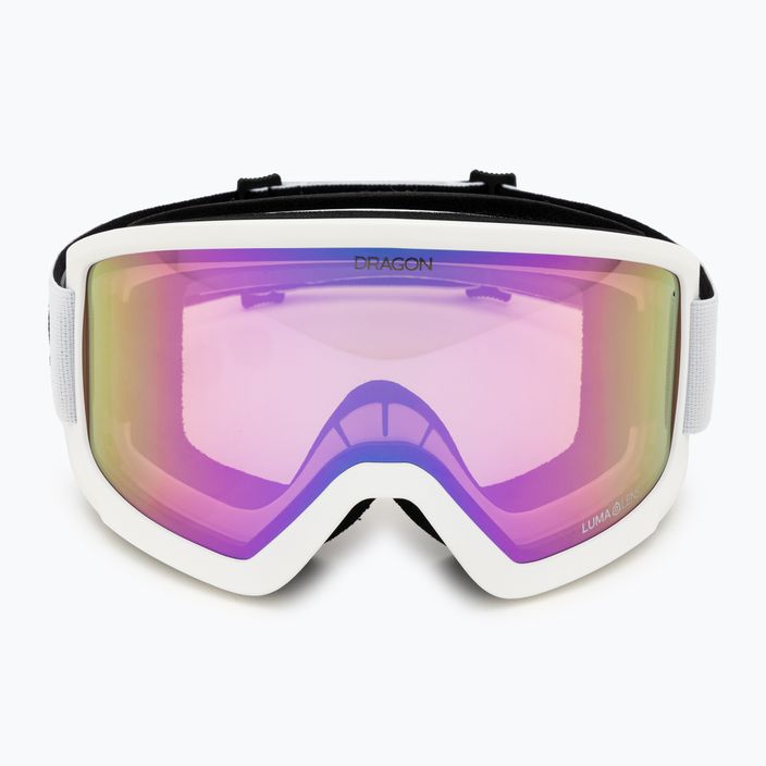 DRAGON L DX3 OTG ski goggles white/lumalens pink ion 2