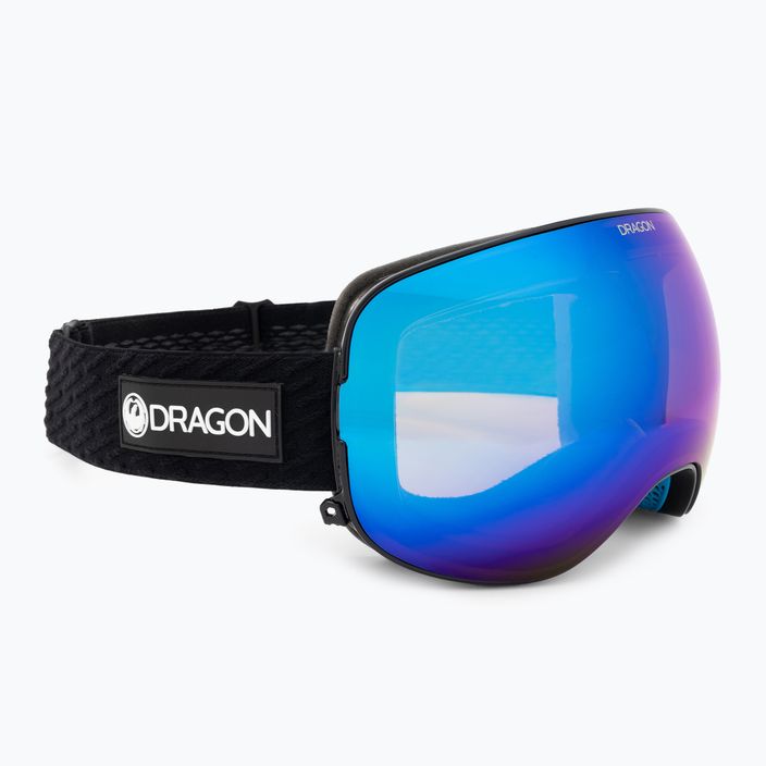 DRAGON X2 icon blue/lumalens blue ion/amber ski goggles 2