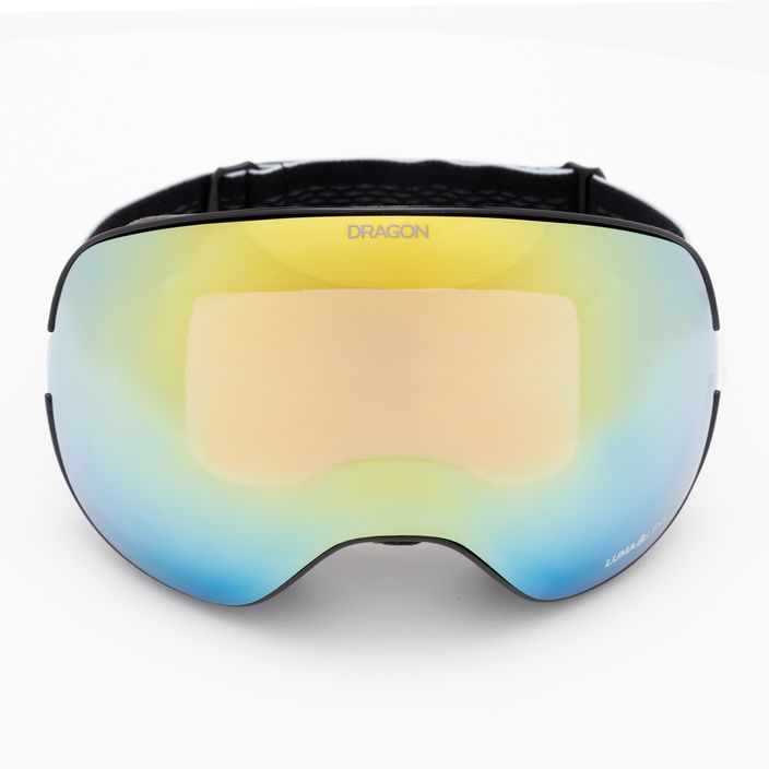 DRAGON X2 classic grey/lumalens gold ion/amber ski goggles 3