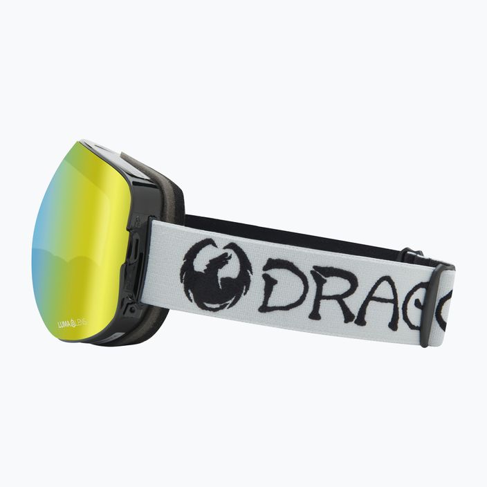 DRAGON X2 classic grey/lumalens gold ion/amber ski goggles 9