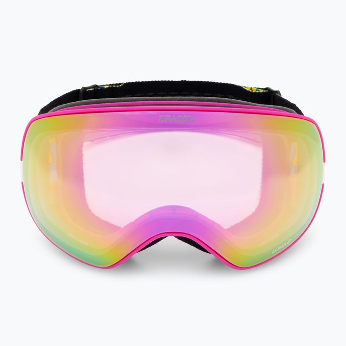 DRAGON X2S drip/lumalens pink ion/dark smoke ski goggles 3