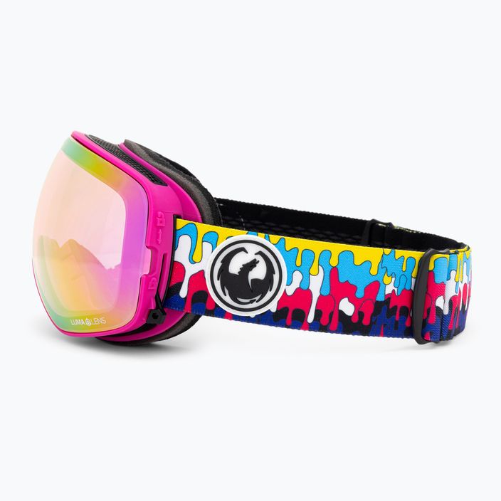 DRAGON X2S drip/lumalens pink ion/dark smoke ski goggles 5