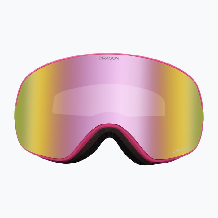 DRAGON X2S drip/lumalens pink ion/dark smoke ski goggles 7