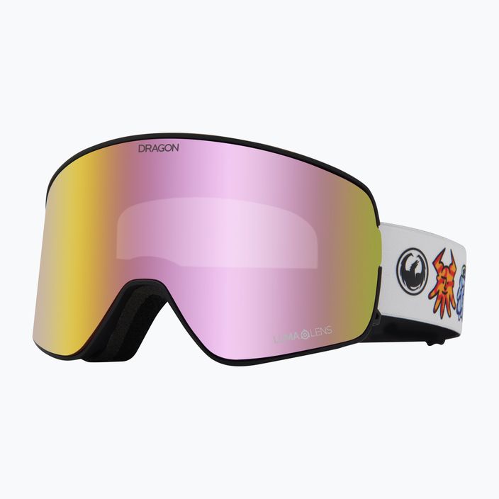 DRAGON NFX2 forest bailey signature/lumalens pink ion/midnight ski goggles 6