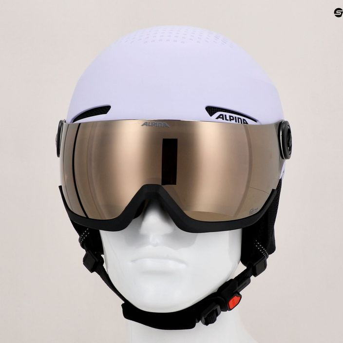Alpina Arber Visor Q Lite ski helmet lilac matt 11