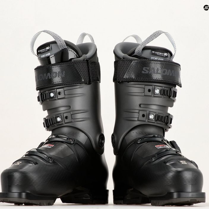 Men's ski boots Salomon S Pro Supra Boa 110 black/beluga/titanium met. 12