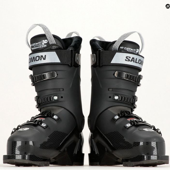 Women's ski boots Salomon S Pro HV 90 W black/silver met./beluga 13