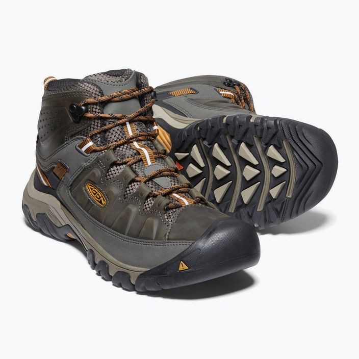 Men's trekking boots KEEN Targhee III Mid black olive 1017787 11