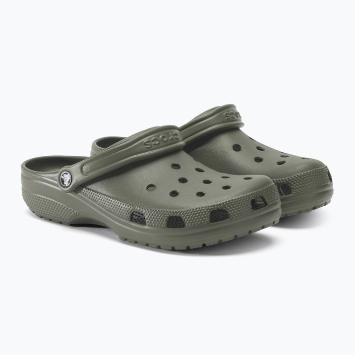 Men's Crocs Classic dusty olive flip-flops 5