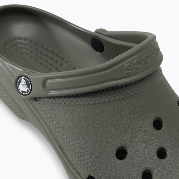 Men's Crocs Classic dusty olive flip-flops 9