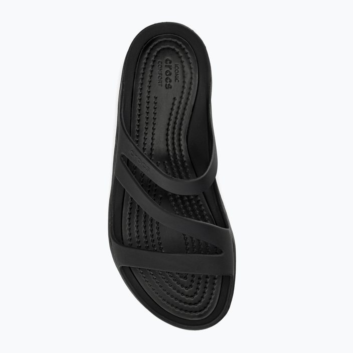Women's Crocs Swiftwater Sandal black 203998-060 flip-flops 6