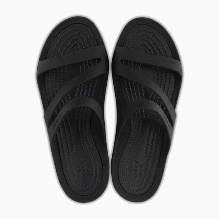 Women's Crocs Swiftwater Sandal black 203998-060 flip-flops 12