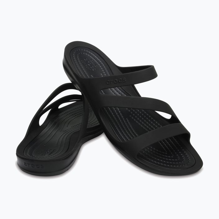 Women's Crocs Swiftwater Sandal black 203998-060 flip-flops 15