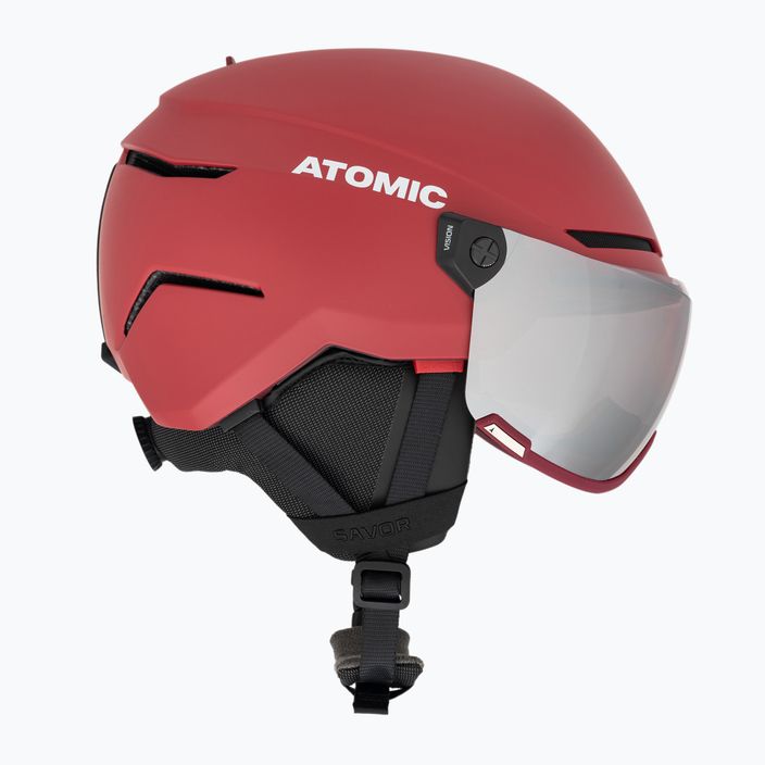 Atomic Savor Visor Stereo ski helmet dark red 4