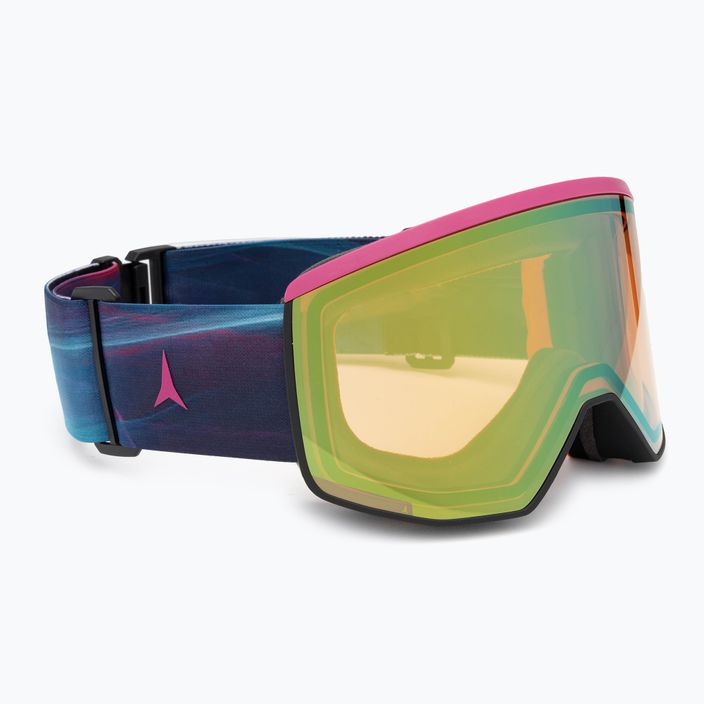 Atomic Four Pro HD Photo green/purple/cosmos/green gold ski goggles 2