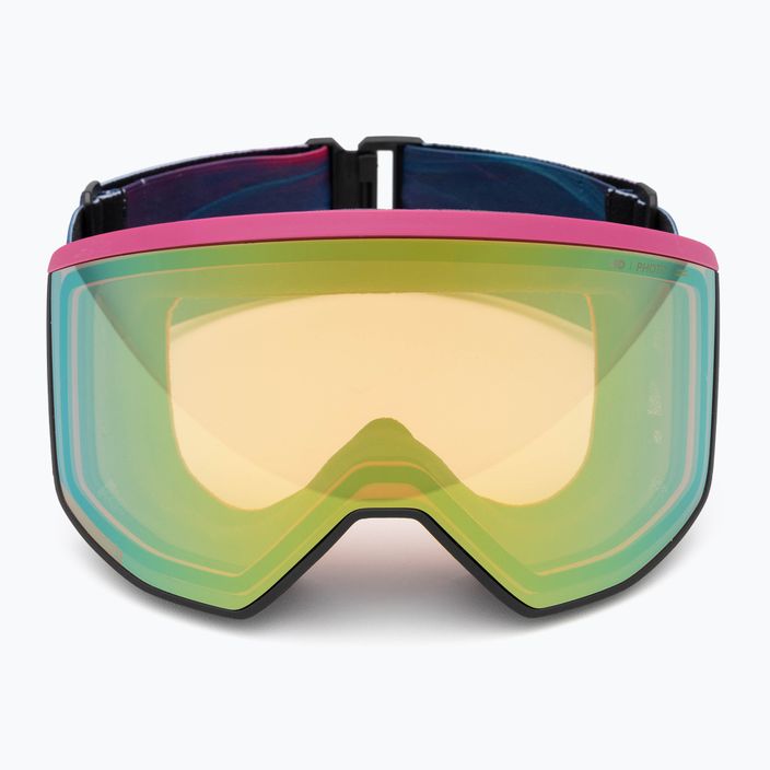 Atomic Four Pro HD Photo green/purple/cosmos/green gold ski goggles 3