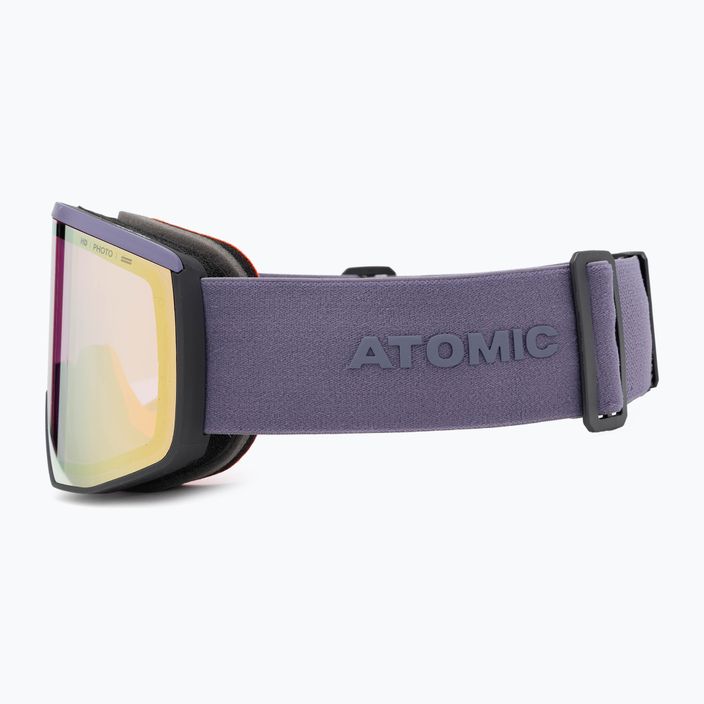 Atomic Four Pro HD Photo dark purple/amber gold ski goggles 5