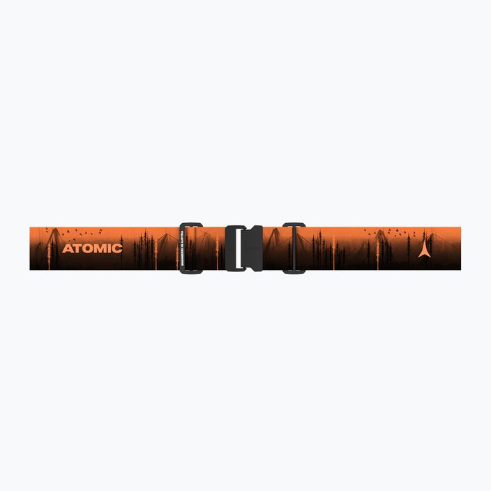 Atomic Four Pro HD Photo ski goggles black/orange/tree/amber gold 6