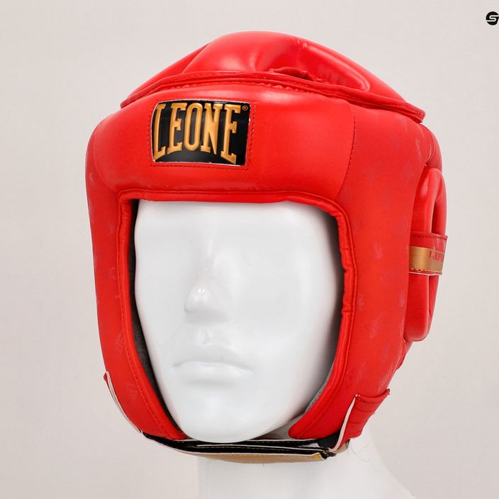 LEONE boxing helmet 1947 Headgear Dna red CS444 15