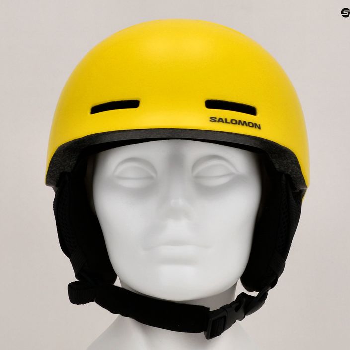 Salomon Orka vibrant yellow children's ski helmet 12